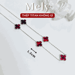Dây chuyền titan cỏ 4 lá nhỏ TT157