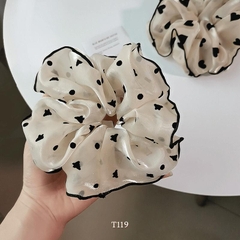 Buộc tóc Scrunchies voan 2 lớp nữ tính dể thương T22