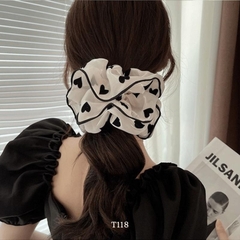 Buộc tóc Scrunchies voan 2 lớp nữ tính dể thương T22