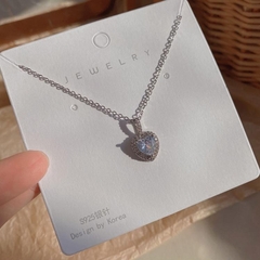 Dây chuyền hình tim đính zircon tinh xảo VV35