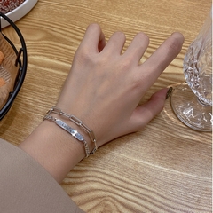 Vòng tay thép titan không gỉ unisex cá tính  - Mely CT04