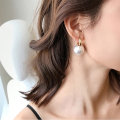 BÔNG TAI NGỌC TRAI VÀNG DẠNG MÓC H70