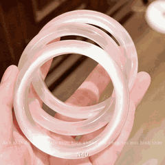 Vòng tay đá mắt mèo nhân tạo nhiều màu, vòng đá hồng pha lê trong suốt Mely - N40