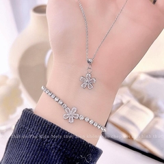 Bộ trang sức hoa đính đá CT36