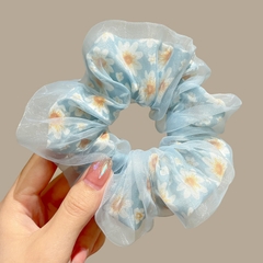 Buộc tóc Scrunchies voan 2 lớp nữ tính dể thương T22