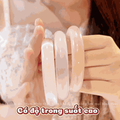 Vòng tay đá mắt mèo nhân tạo nhiều màu, vòng đá hồng pha lê trong suốt Mely - N40
