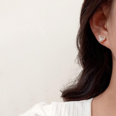 Bông tai nơ ngọc loại nhỏ hàng cao cấp N31