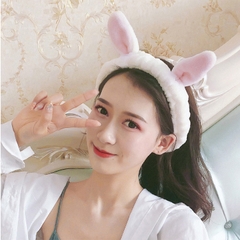 Băng đô rửa mặt tai thỏ tai mèo dể thương T1