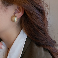 Bông tai hạt châu lớn màu bạc vàng cá tính Mely H92