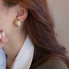 Bông tai hạt châu lớn màu bạc vàng cá tính Mely H92