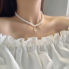VÒNG CỔ CHOKER HẠT NGỌC - MELY D123