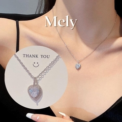 Dây chuyền hình tim đính zircon tinh xảo VV35