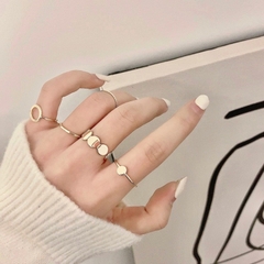 Set nhẫn unisex cá tính hiện đại Mely D109