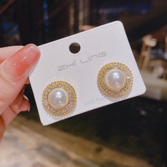 Bông tai bạc 925 zircon cao cấp sang trọng dành cho nữ - Mely M2-33