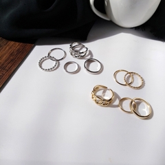SET 5 NHẪN MẮT XÍCH D60
