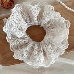 Buộc tóc Scrunchies voan 2 lớp nữ tính dể thương T22