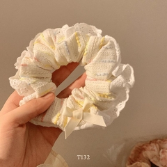Buộc tóc Scrunchies voan 2 lớp nữ tính dể thương T22