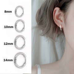 Bông tai titan thép y tế tròn basic không dị ứng ( 1 CHIẾC ) CT06