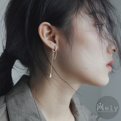 BÔNG TAI BẠC KHOEN TRÒN B80