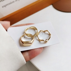 Set 3 nhẫn Hàn quốc cá tính unisex - Mely D116