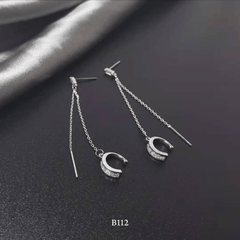 Bông tai nữ kẹp vành đính đá phụ kiện trang sức cá tính B112 (1 chiếc)