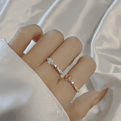 Nhẫn nữ hình tim thời trang basic thanh lịch Mely B12