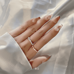 Nhẫn nữ hình tim thời trang basic thanh lịch Mely B12