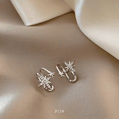 Bông tai vành đình đá ngôi sao B138 (1 Chiếc)