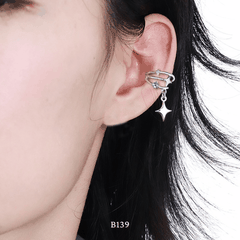 Bông vành tai đính đá B139 (1 Chiếc)