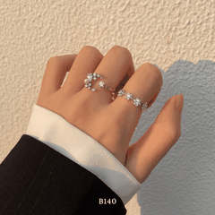 Nhẫn đính đá mặt trăng B140