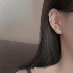 BÔNG TAI KẸP VÀNH ĐÍNH ĐÁ HÌNH SAO B57 (1 chiếc bên trái)