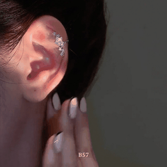 BÔNG TAI KẸP VÀNH ĐÍNH ĐÁ HÌNH SAO B57 (1 chiếc bên trái)