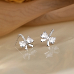 Bông tai Nơ đá zircon B93
