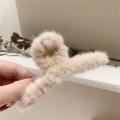 Kẹp tóc càng cua phối lông nữ tính thời trang hottrend Hàn Quốc Mely