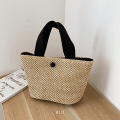 Túi tole cói may thủ công BL11