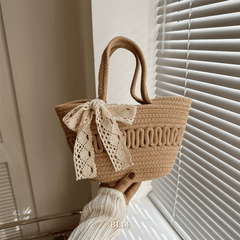 Túi xách cotton dạng thắt nơ BL14