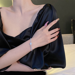 Vòng tay nữ dây rút đính đá phụ kiện trang sức thời trang C100