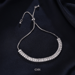 Vòng tay nữ dây rút đính đá pha lê sang trọng cao cấp C101