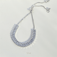 Vòng tay nữ dây rút đính đá pha lê sang trọng cao cấp C101
