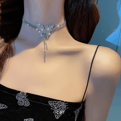 Vòng cổ choker đính đá sang trọng đi tiệc sự kiện hottrend thời trang C87