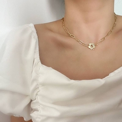 Dây chuyền, vòng cổ titan mắt xích mạ vàng không đen gỉ thời trang cá tính Mely CT21