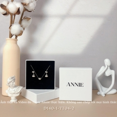 Bộ trang sức dây chuyền bông tai phong cách Hàn Quốc sang trọng SET04 D140-1 TT04-2