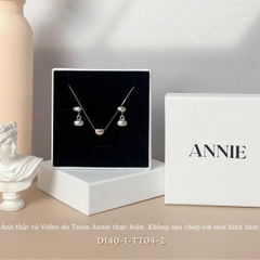 Bộ trang sức dây chuyền bông tai phong cách Hàn Quốc sang trọng SET04 D140-1 TT04-2