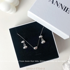 Bộ trang sức dây chuyền bông tai phong cách Hàn Quốc sang trọng SET04 D140-1 TT04-2