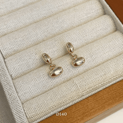 Bông tai nữ hạt châu bạc vàng đơn giản basic kiểu dáng thanh lịch Hàn Quốc D140