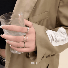 Set 3 nhẫn cá tính unisex phụ kiện trang sức thời trang D144