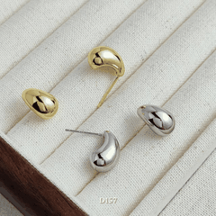 Bông tai nữ hình giọt nước thiết kế Basic thời trang sang trọng dự tiệc - D157