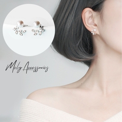 BÔNG TAI NỤ NGỌC TRAI BẠC B53