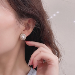 Bông tai bạc 925 zircon cao cấp sang trọng dành cho nữ - Mely M2-33