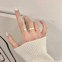Set nhẫn unisex cá tính hiện đại Mely D109